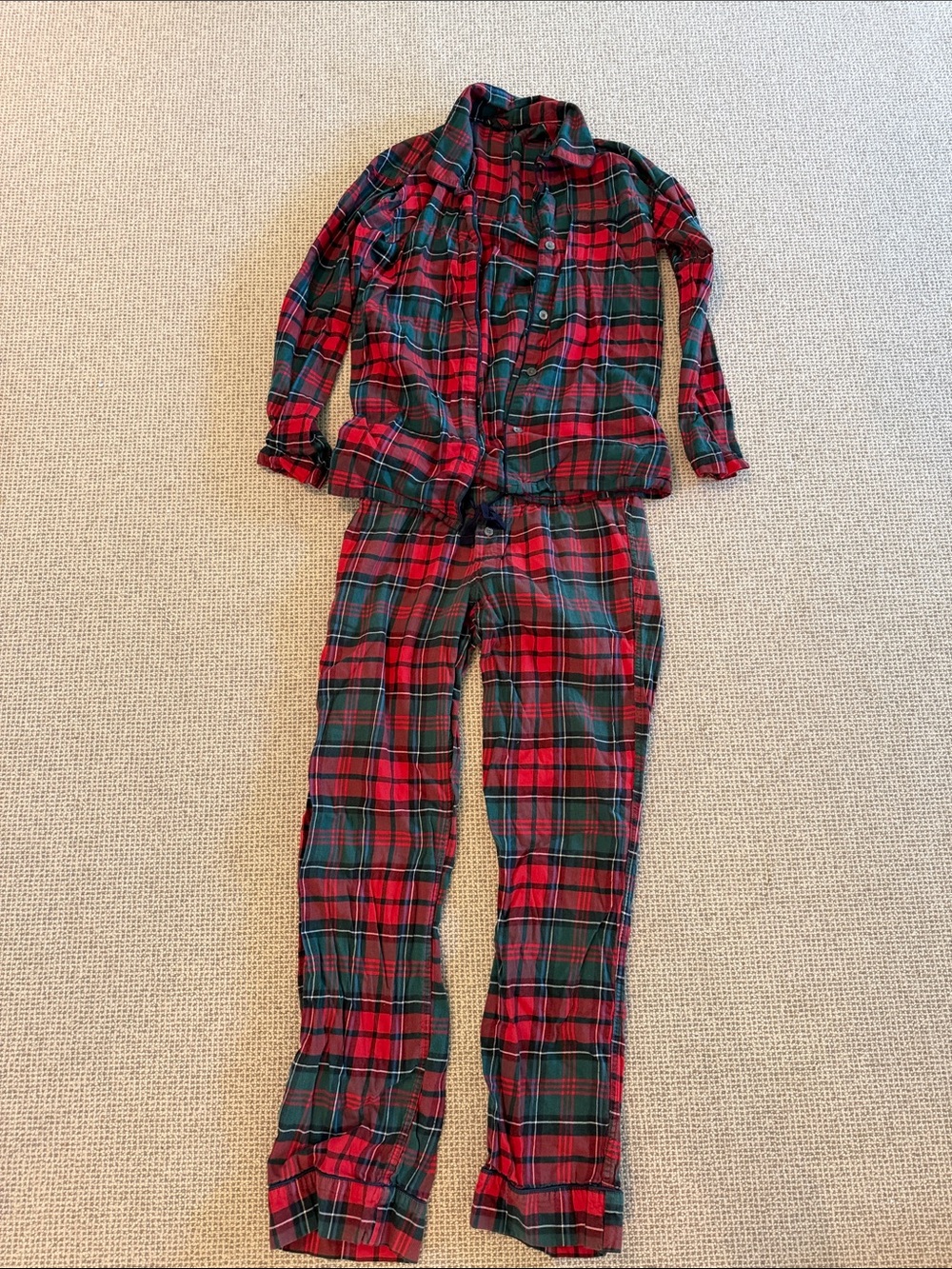 JCrew plaid flannel PJ set - size XS
